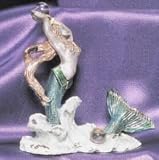 Diamond-Cut Mermaid Figurine