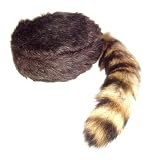 Coonskin Cap, Genuine Coon Tail, Davy Crockett Cap