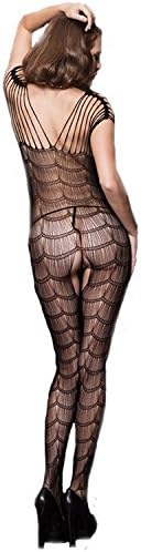 Vesst Women's Wavelengths Crotchless Bodystocking