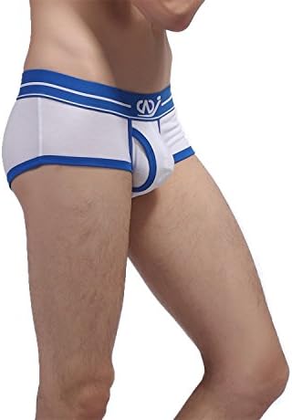 Apparelsales Mens Shorts Briefs Trunks Boxers Elastic Waist Shorts Knit Underwear Undershorts Short Pants White X-large