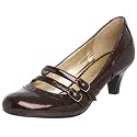 Madden Girl Women's Jorrdan Mary Jane Pump,Brown Patent,8.5 M US