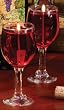 Club Pack of 12 Large Red Wine Glass Merlot Scented Candles