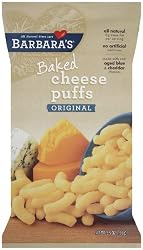 Barbara's Bakery Baked Original Cheese Puffs, 5.5-Ounce Bags (Pack of 12)