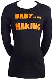 Spoilt Rotten - Baby In The Making Logo - Maternity Wear Gift for Pregnant Mum BLACK, Large, L