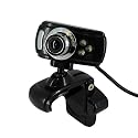 TeckNet USB Webcam for Laptop/LCD screen/Desktop, 5 Megapixel, 5G Lens, Built-in microphone, Built-in LED lights
