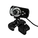 TeckNet USB Webcam for Laptop/LCD screen/Desktop, 5 Megapixel, 5G Lens, Built-in microphone, Built-in LED lights