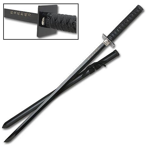 Black Ninja Sword Classic Square Gurad