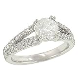Cathedral Pave Dmd Engagement Ring.58cttw (cz ctr)