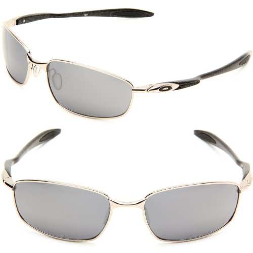 Oakley Men's Blender Rectangular Non-Polarized Sunglasses,Chrome Frame/Black Lens,One Size Oakley Men's Blender Rectangular Non-Polarized Sunglasses,Chrome Frame/Black Lens,One Size