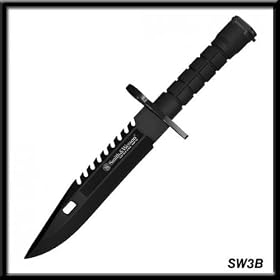 Smith & Wesson SW3B Special Ops M-9 Bayonet Special Force Knife, Black