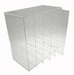 Earring Organizer, Acrylic, Holds 210 Pairs (Clear) (10W x 5D x 10H)