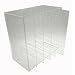 Earring Organizer, Clear Acrylic, Holds up to 210 Pairs, 10-by-10-by-5-in