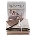 Dreamland Relaxwell Luxury Reversible Family Size Micro Fleece Heated Throw, Chocolate/ Cream