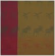 Durable Woven Jacquard 100% Cotton Moose and Pine Bough Tablecloth 54x90 Inches