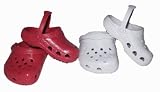 Rasberry Pink Garden Clogs & White Garden Clogs Fit 18