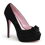 Produkt-Bild: BELLA-10, Samt Peeptoe mit Plateau schwarz