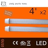 19W, T8, 4ft, neutral white, pack of 2