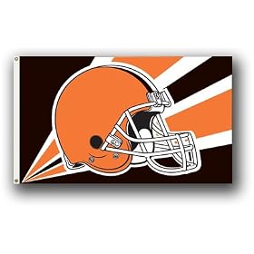 Cleveland Browns 3 Ft. x 5 Ft. flag w grommetts - NFL by 