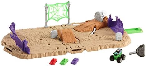 Hot Wheels Monster Jam Minis Graveyard Smash Playset Vehicle Gift Pack Car Toys