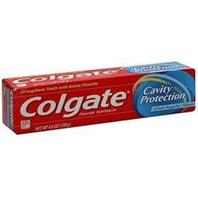 Colgate Cavity Protection Fluoride Toothpaste, Regular Flavor , 4.6 oz (130 g)