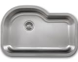 346 Offset Single Bowl Stainless Steel Sink