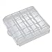 BIUBIU Plastic Translucent Case Holder Storage Box, White