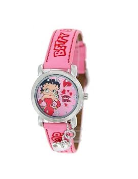 Betty Boop Women's Watch with "KISS" Charm #BB-W414C