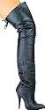 8899H5, 5" Heel Pig Leather Thigh High Boots by Ellie Shoes