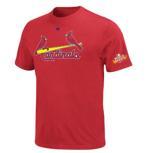MLB Boys' St.Louis Cardinals Chris Carpenter World Series Name & Number Tee (Athletic Red, Large)