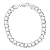 Sterling Silver Double-Link Chain Bracelet, 8