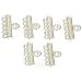 6 Stringing Silver 5 Strand Pearl Bead Necklace Parts