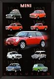 Evolution - Mini Cooper Framed Framed Art Poster Print, 26x38