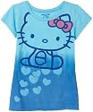 Hello Kitty Girls 7-16 Short Sleeve Dip Dye Tee