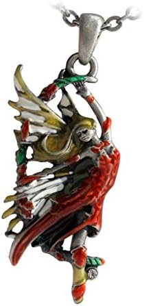 Masada Jewelry, Dancing Fairy Pewter Pendant Necklace