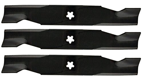 Set of 3, Genuine Oregon Mulcher Blades To Replace Craftsman, Poulan, Husqvarna Blade 180054, 173920, 173921.
