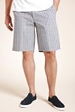 Blue Harbour Pure Cotton Checked Chino Shorts [T17-7750B-S]