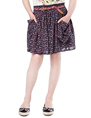 Ditsy Floral Skirt with Belt