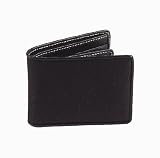 Black Baekgaard Micro Fiber & leather mens' elegant wallet ~ 3 colors