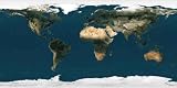World Map Satellite - Peel and Stick Wall Decal by Wallmonkeys