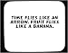 Time flies like an arrow. Fruit flies like a banana. Decorated Mouse Pad