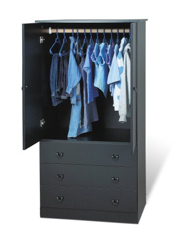 Childrens Toyshop  Toys : Prepac Black Juvenile Wardrobe