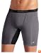Champion Men's Compression Short, Slate Grey Heather/Black, Large