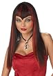 Vivacious Vamp Wig (Black/Ruby-One Size)
