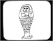 Mouse Pad with black and white, Africa, mummy