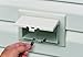 Arlington DBHR151W-1 Low Profile IN BOX Electrical Box with Weatherproof Cover for Retrofit Siding Construction, 5/8-Inch Lap, Horizontal, White