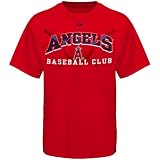 Majestic Los Angeles Angels of Anaheim Red Monster Play T-shirt (Medium)