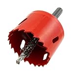 uxcell ホールソー　ドリルビット　アイロン製　10mmシャンク直径　55mmカット直径　木工