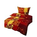 Kinzler B-02687 Schlo� Hellenstein Mikrofaser Bettw�sche, 2-teilig Ronja 80 x 80 cm mit 135 x 200 cm terra