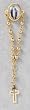 Rosary Lapel Pin with Cross - Our Lady of Grace - MADE IN ITALY