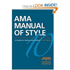 AMA Manual of Style: A Guide for Authors and Editors